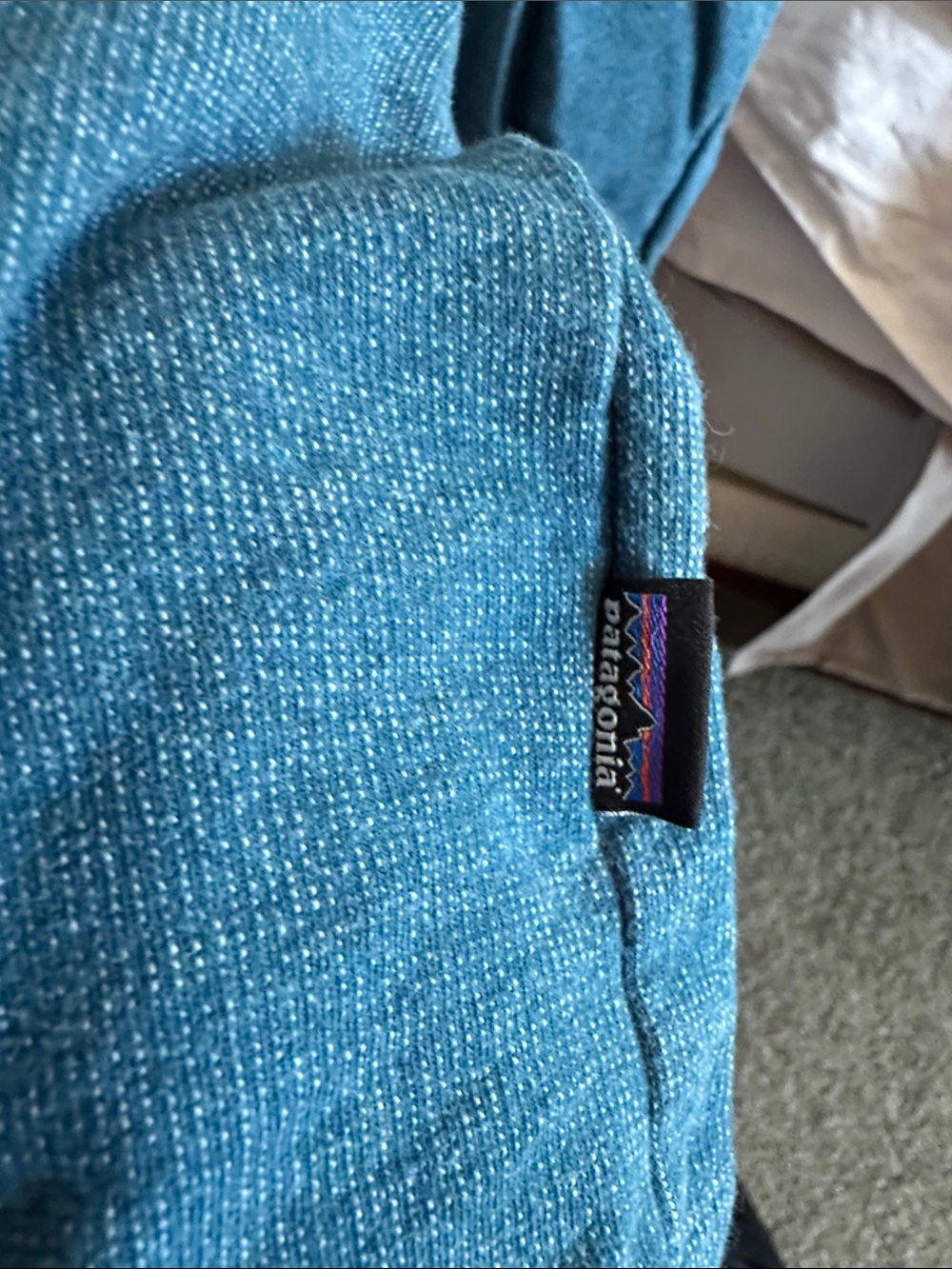 Patagonia Teal Crewneck Logo Sweatshirt - Picture 4 of 5